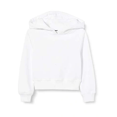 Imagen de Build Your Brand By113 girls Cropped Sweat Hoody Sudadera con Capucha, Blanco, 146 152 para Niñas