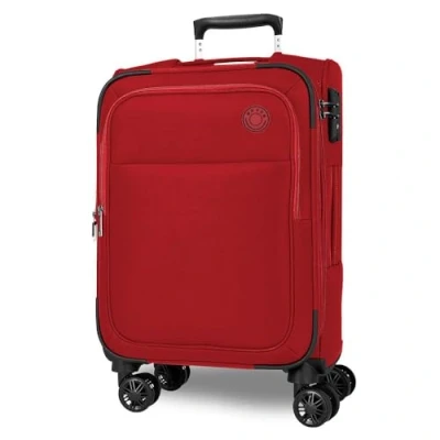 Imagen de Movom Atlanta Maleta de Cabina Rojo 37x56x20 cms Blanda Poliéster Cierre TSA 34L 2,9 kgs 4 Ruedas Dobles Equipaje Mano