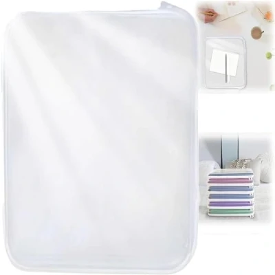 Imagen de YZBBSH Bliss Bins bolsa dura con cremallera, caja de almacenamiento plástico, contenedores apilables transparentes, contenedor