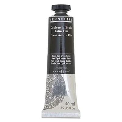 Imagen de SENNELIER Artists Color Pintura al óleo, 40 ml, Van Dyck Brown Deep S1