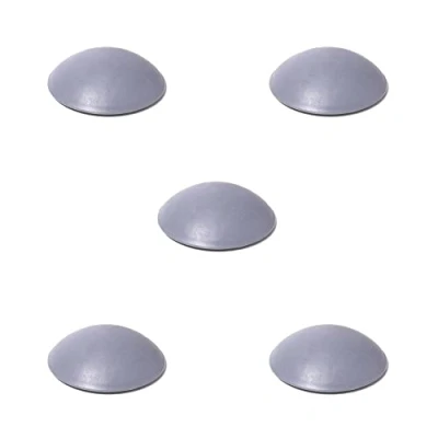 Imagen de 5 x sossai® topes de puerta/topes pared/inmovilizadores puerta autoadhesivos TP40 Ø: 40 mm Color: Gris