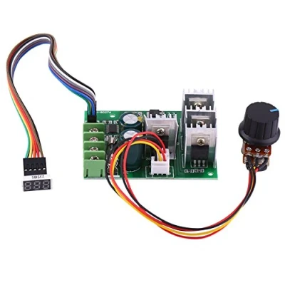 Imagen de Walfront Controlador de Velocidad del Motor DC 6V 9V 12V 24V 36V 48V 60V 30A con Pantalla Digital Módulo