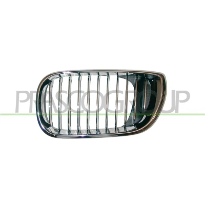 Imagen de PRASCO Premium BM0202014 Parrilla Delante, izquierda cromado cromo, negro cromo con bastidor BMW: 3 Berlina, Touring