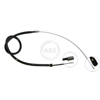 Imagen de A.B.S. K18286 Cable de Freno Mano 1620 Tambor para dirección izquierda/derecha SKODA: Octavia I Hatchback