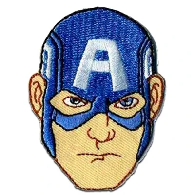 Imagen de Parches Avengers Vengadores &#039;Captain America 3&#039; azul 6,5 x 5 cm by Marvel© termoadhesivos bordados aplique para ropa