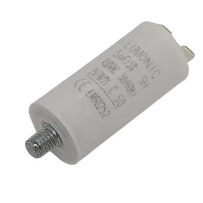 Imagen de Lumonic Condensador de arranque con Enchufe 6,3x0,8mm I 5µF 450V 26x55mm 5uF motor carcasa plástico funci