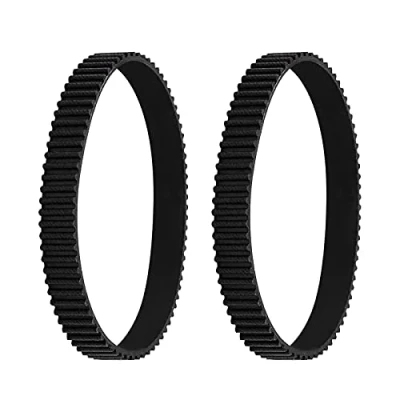 Imagen de Create Idea Correa de Goma Negra 3 mm, 10 mm Ancho, 77 Dientes, 231 Circunferencia Bucle Cerrado, Compatible con cortac¨sped Black &amp; Decker GL741 GL720 GL701 GL716 GL710