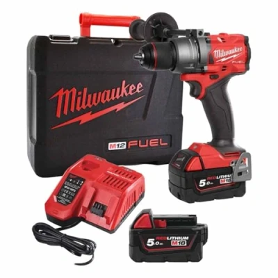 Imagen de Milwaukee M18 FPD 502X Atornillador Fuel m18fpd Plus HD Caja de 2 x 18 V/5,0 AH, ion litio, 1 pieza, 4933451061