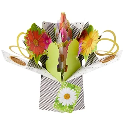 Imagen de Tarjeta de felicitación emergente flores cumpleaños original Second Nature 3D Pop Up Cards
