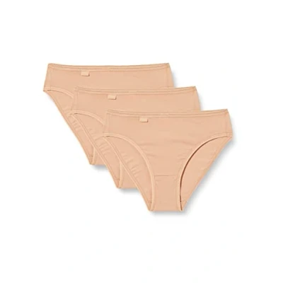 Imagen de sloggi 24/7 Cotton Tai C3P, Slip, Mujer, Marrón (Brush), 50 ES (Talla EU: 48)