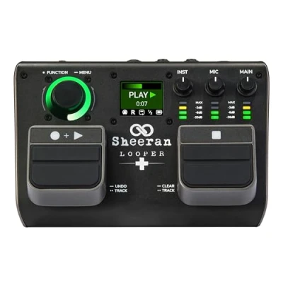 Imagen de SHEERAN LOOPER + Pedal de dos pistas para guitarra, bajo, teclado o voces. Capacidad 128 loops, 4 modos looping, display e interfaz audio