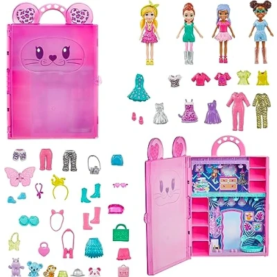 Imagen de Polly Pocket Stylin&#039; Safari Fashion Collection Set de juego