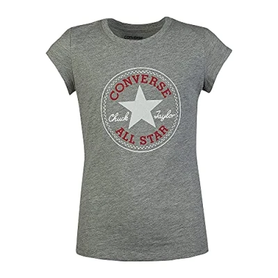 Imagen de Converse Chuck Patch Camiseta estampada para niños, Talla: 122/128, Dark grey heather