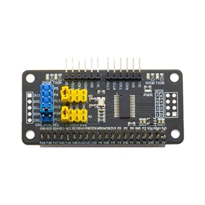 Imagen de SEENGREAT Serial Expansion HAT for Raspberry Pi, Adopting SC16IS752 2 Channels (2 ch) UART 8 GPIOs I2C Interface Stackable to 16 Módulos, Ended 32 Channel