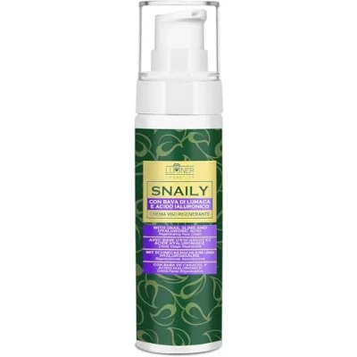 Imagen de Crema Facial de Baba Caracol 100ml, Antiarrugas con 70% y Ácido Hialurónico Puro, Fórmula Natural Antiescaras Antienvejecimiento Vitamina C LUMINER