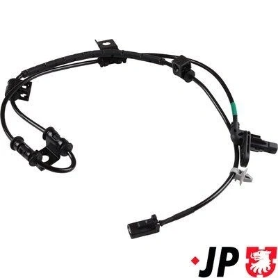 Imagen de JP GROUP 3697104270 Sensor de ABS Eje delantero, izquierda activo 1050 negro KIA: Sportage III