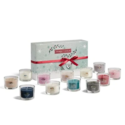 Imagen de Yankee Candle, Juego de regalo, 12 velas votivas rellenas perfumadas, Colección Snow Globe Wonderland