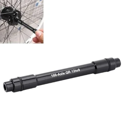 Imagen de Adaptador de Cubo Eje pasante para Bicicleta, liberación rápida, buje Bicicleta pincho rápida 12 mm a 9 mm(Negro)