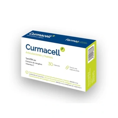 Imagen de Curmacell curcuma en Capsulas Curcumina complexada con Vitamina C Antiinflamatorio natural Mayor absorción que jengibre y pimienta negra