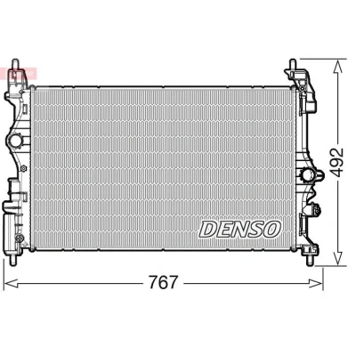 Imagen de Radiador, refrigeración del motor DENSO DRM20051