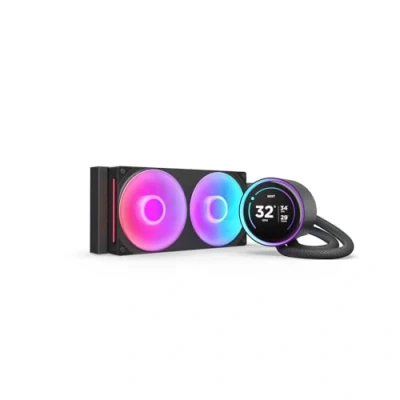 Imagen de NZXT Kraken Elite 240 RGB AIO CPU Liquid Cooler 240mm Radiator F240 Core Fan Customizable 2.72 IPS LCD Intel LGA 1700, 1200/115X, 1851 AMD AM5, AM4 Black