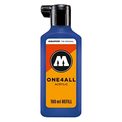 Imagen de Molotow ONE4ALL Tinta de recambio para rotulador permanente, color azul real 180 ml