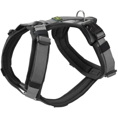 Imagen de HUNTER Maldon Up Arnés para Perro (Acolchado Suave y cómodo, Altamente Reflectante con 3M Scotchlite, Ajustable en 4 Posiciones, Mango Acolchado (a Partir de S M), Talla L