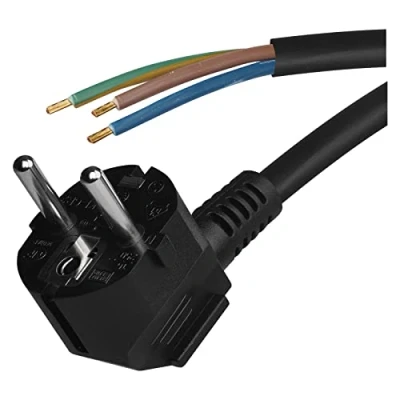 Imagen de Emos Flexo de Cable PVC 3 x 1,5 mm, 2 m, Negro, KF CR2 H05VV F F3 hy005