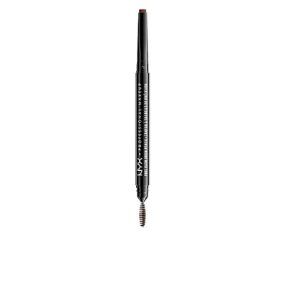 Imagen de NYX Professional Makeup lápiz de cejas Precision Brow Pencil, Dos lados: y cepillo espiral, Fórmula vegana, Tono: Soft Brown