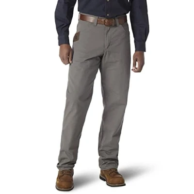 Imagen de Wrangler Riggs Pantalones Vaqueros antidesgarros de Carpintero para Hombre, Pizarra, 34W x 32L