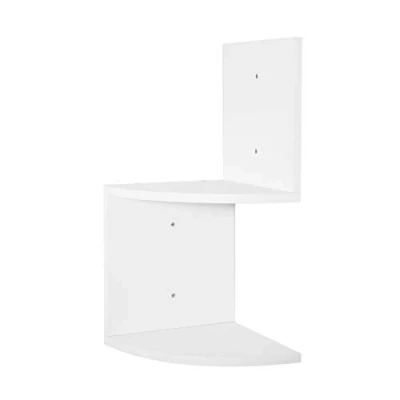 Imagen de WOLTU Estante de Esquina para Pared Estantería Flotantes Madera Juego 2, RG9312ws