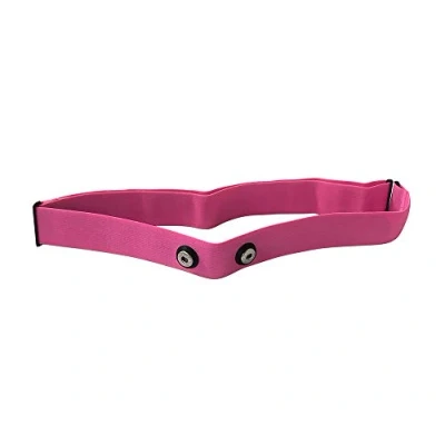 Imagen de TAOPE Correa elástica Ajustable para el Pecho medir Ritmo cardíaco Equipos Garmin Wahoo, CooSpo HRM Belt Rosado
