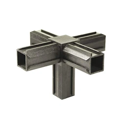 Imagen de Alberts 426408 Racor para tubos XD, Pieza en forma de T con una salida suplementaria ángulo recto, Plástico, negro, 20 x 1,5 mm, Juego 10