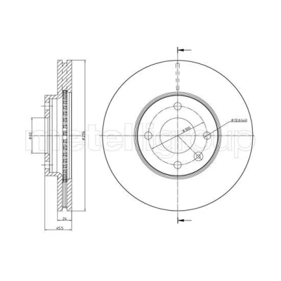 Imagen de Disco de freno METELLI 23 1465C
