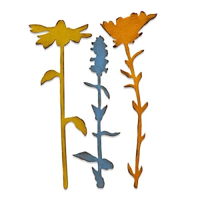Imagen de Sizzix 665097 Troquel Thinlits (9 Unidades) diseño de Jessica Scott Cutting Dies, Acero al Carbono, Multicolor, Talla única