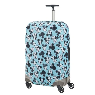 Imagen de Samsonite Global Travel Accessories Disney Funda para Maleta en Lycra, M, Azul (Mickey/Minnie Blue)