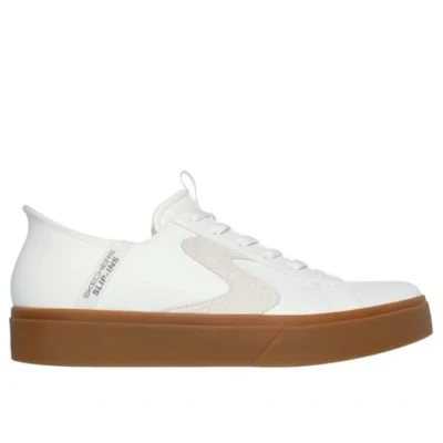 Imagen de Skechers Hands Free Slip ins Eden LX Strando, Zapatillas Hombre, Borde Natural Duraleather Blanco, 42.5 EU