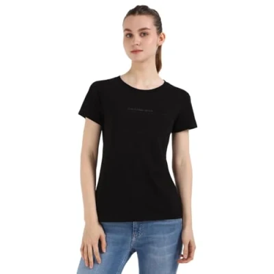 Imagen de Calvin Klein Jeans Institutional Graphic SLIM TEE Camiseta básica, Mujer, Talla: Small, Black
