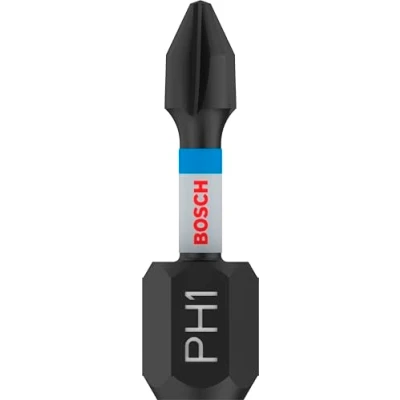 Imagen de Bosch Professional 2 puntas de atornillar Impact Control PH1, 25 mm, vástago hexagonal, Pick and Click, accesorios taladro impacto