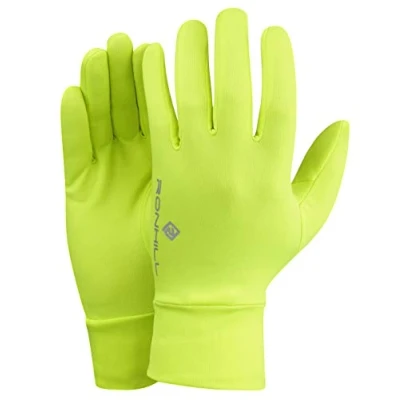 Imagen de Ronhill Classic Guantes de Running para Mujer, Color Amarillo Fluorescente, Talla M