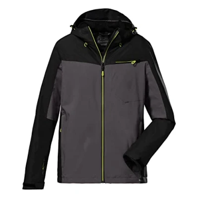 Imagen de killtec Men&#039;s Chaqueta funcional/chaqueta de exterior con capucha, plegable KOS 6 MN JCKT, anthracite, S, 38266 000