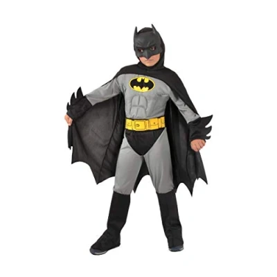 Imagen de Ciao Batman Disfraz niño Original DC Comics con músculos Acolchados, Dibujo Animado, Color Gris/Negro, 10 12 años (11701.10 12)