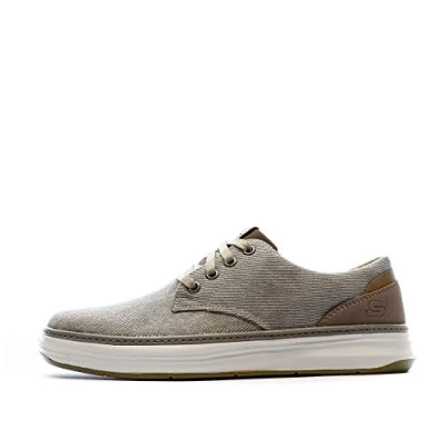 Imagen de Skechers Canvas Moreno Zapatos Oxford de Lona para Hombre, Khaki, 44 EU