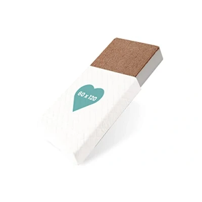 Imagen de BestCare Colchón para bebés Prima de Fibra Vegetal 60x120x10cm Espuma Natural Funda Lavable Aloe Vera sin Olor a químicos, látex niños Consta 2 Lados Estándar 100 Oeko Tex