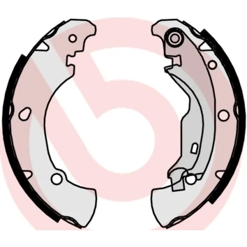 Imagen de BREMBO S 23 519 Zapatas de freno 203 38 con palanca mano FIAT: Brava Hatchback