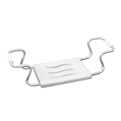 Imagen de WENKO Asiento puente bañera Secura estirable, capacidad de carga 120 kg Blanco