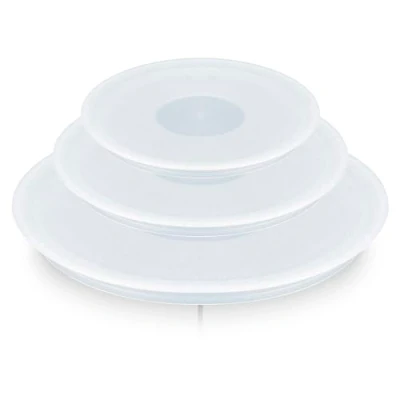 Imagen de Tefal Tapas plástico Ingenio de 16/18/20 cm, aptas para nevera, cierre hermético, anti derrames, compatible con gama Ingenio, Lavavajillas, L98490