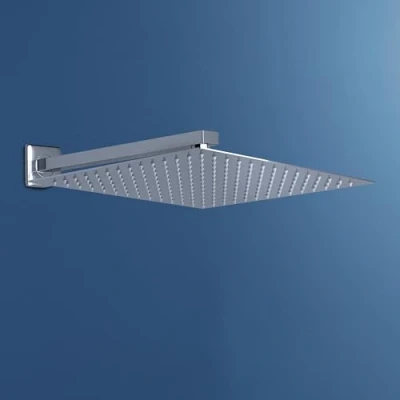 Imagen de JOHO Alcachofa de ducha con Brazo Acero Inoxidable, Rociador para cuadrada Cabezal lluvia boquillas 12 pulgadas/30 cm 37cm