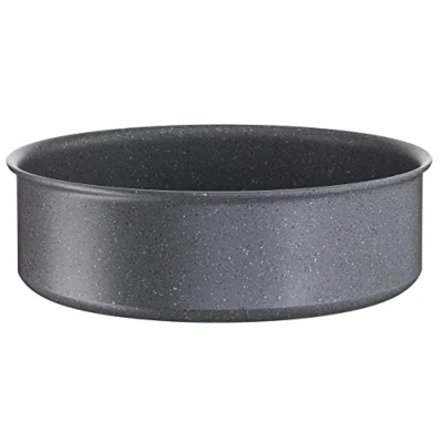 Imagen de Lagostina Ingenio Mineralis Green Cacerola 24 cm, de aluminio 100% reciclada, para gas, horno e inducción, con indicador cocción, se puede utilizar mango extraíble
