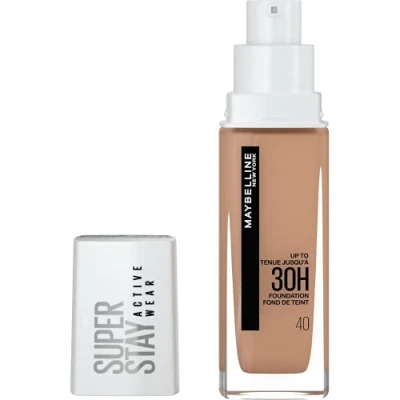 Imagen de Maybelline New York, Base de maquillaje Superstay Active Wear 30H, Larga duración, Waterproof, Alta cobertura, Acabado mate, Tono 40 Fawn, 30 ml